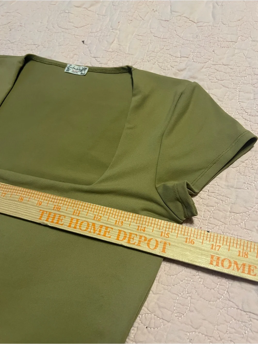 Free People Olive Green Square Neck Bodysuit M